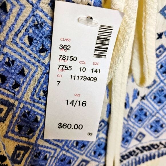 NWT Boho Chic Cold Shoulder Maxi Dress By Avenue Plus Size 14/16 - Picture 10 of 11